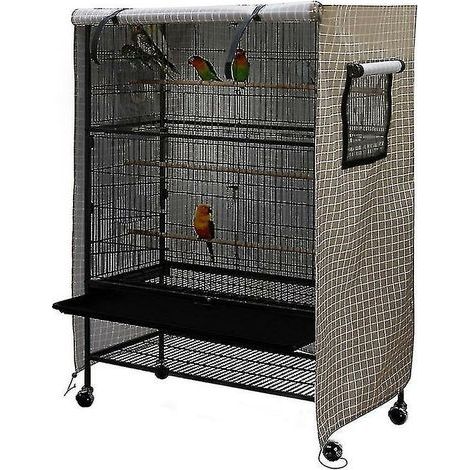 Housse pour cage à oiseaux et anti-poussière lavable, grande housse pour cage à oiseaux en maille - Grande housse pour cage à oiseaux en maille (1/5)