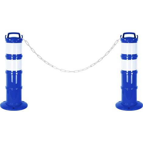 Kit de 2 balises modulables Bleue avec deux bandes rétroréfléchissantes - 1090224 (1/3)