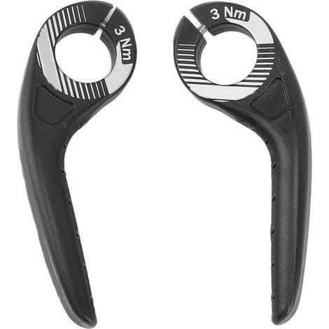 Extrémités de guidon vélo antidérapantes réglables en plastique noir pour VTT et vélo de route - Accessoires cyclisme (1/5)