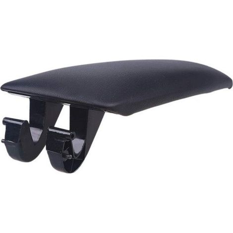 Couvercle de bras de Console centrale - Audi - A4 B6 B7 - Plastique ABS - Cuir artificiel - Noir (1/4)