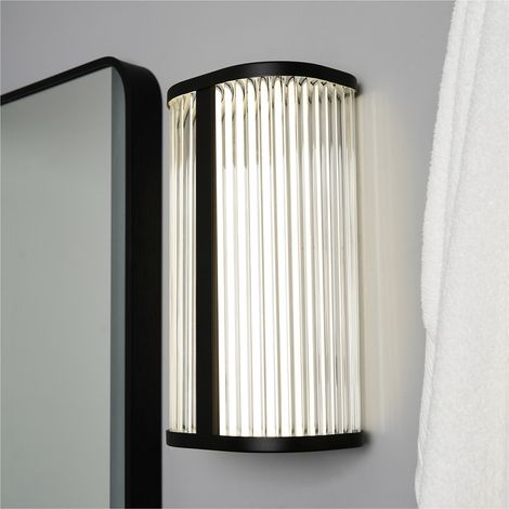 Forum Spa Nayru Matt Black Bathroom LED CCT Wall Light - SPA-44381-MBLK (1/4)