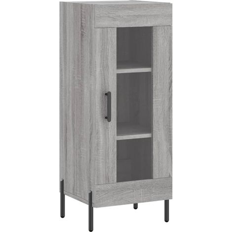 Aparador cómoda cómoda armario mueble organizador cocina salón salón Sonoma 34,5 x 34 x 90 cm madera contrachapada gris 020036302 (1/5)