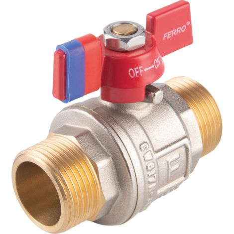 VALVOLA A SFERA M-M CON FARFALLA, 3-4", F-POWER