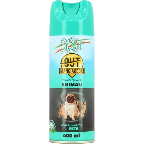 MAURY'S DEODORANTE AMBIENTE PER ODORI ANIMALI MENTA E GELSOMINO BIANCO 400ML (1/2)
