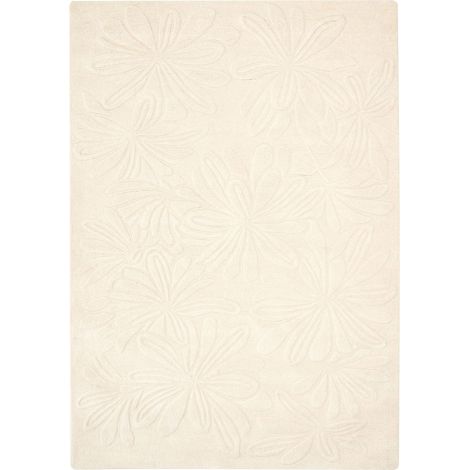 Teppich CHENNAI Hellbeige 160 x 230 cm Wolle