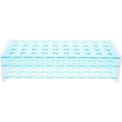 Support 40 Trous pour Facile à Transporter à pour Laboratoire Tubes Centrifuger en Plastique Détachable et Analyse Scientifique (1/5)