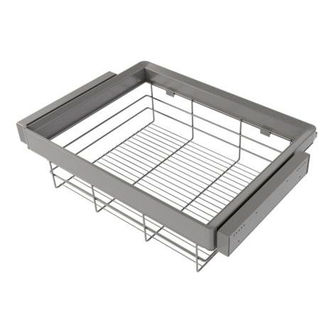 Emuca Kit Quartz tiroir fil métallique finition titane
