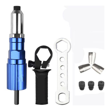 Elektrische Nietpistole, 9 mm, Nietpistolen-Bohrerset für Muttern, Nietwerkzeug, Zugnietwerkzeug für Muttern (1/5)