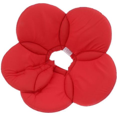 Cône élisabéthain souple pour chiens et chats, 3 tailles-Red - S (1/5)
