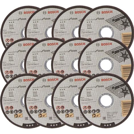12x Bosch PRO 125mm 1mm Thin Slit Cutting Discs Blades Inox Rapido 5.5"" Grinder (1/3)
