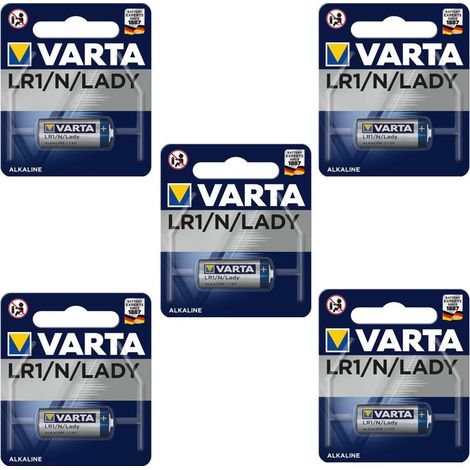 .5 Piles Varta LR1 Lady MN9100.