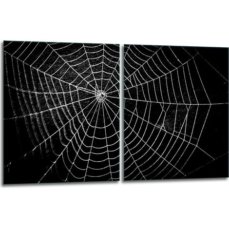 2 plaques de protection en verre pour cuisinière 40x52 noires (1/5)