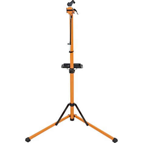 Soporte de Reparación para Bicicletas de Aluminio, 80kg, Altura Regulable, Giro 360°, Bandeja Magnética y Barra Estabilizadora (1/5)