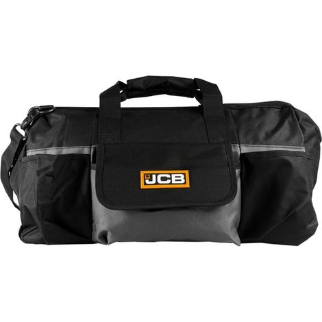 Sourcing JCB 20'' Borsa per attrezzi nera ergonomica