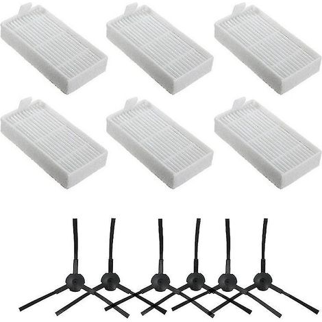 Lot de 12 filtres HEPA pour brosses latérales de robot aspirateur iLife V3 V5 X5 V5s (1/4)
