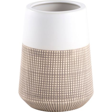 Taza de ba帽o de gres blanco beige Isana 1439 de AWD INTERIOR (1/3)