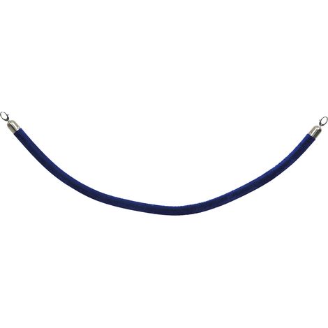 corde velours pour poteau classique - Embouts chrome - 150cm - Securit