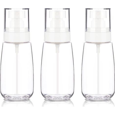 Lot de 3 petits vaporisateurs de voyage 100 ml, vaporisateurs de voyage vides, mini vaporisateurs en plastique à brume fine (1/5)