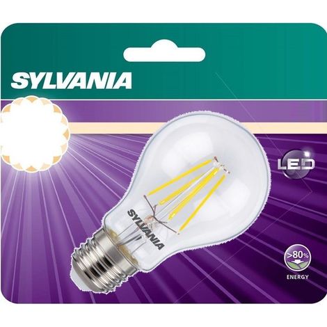 Ampoule LED - SYLVANIA - Rétro filament 440 lm - Culot E27 - Diffusion 300° - 15 000 h