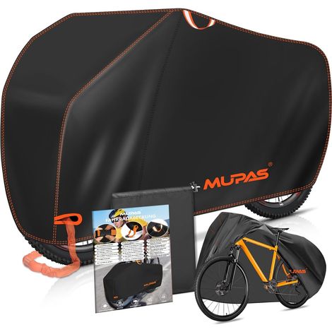Housse de Vélo Extérieur Protection, Tissu Oxford 210D, 200x110x70 cm, Imperméable, Œillet Cadenas, Boucles Anti-Vent, Poignées Réfléchissantes, Sac Fourni, Pour VAE, VTT, VéloVille (1/5)