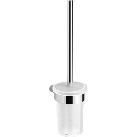 Swiss Aqua Technologies Simply R Wand-WC-Bürste mit Glashalter, Chrom (SATDSIMR37)