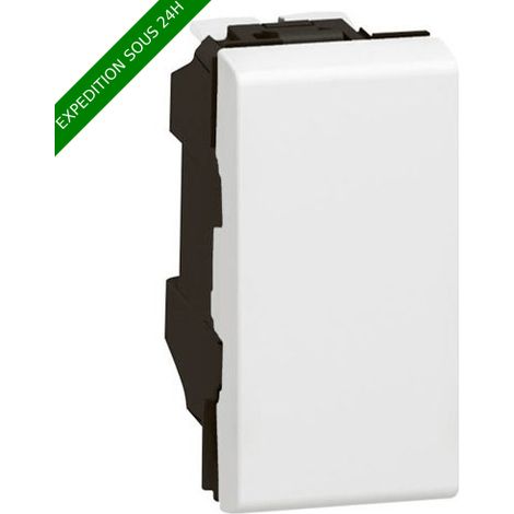Legrand – Va-et-vient Mosaic EasyLed 10AX 250V – Connexion rapide par bornes automatiques – Pour espaces confinés – 77001L