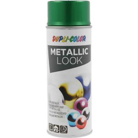 Bombe de peinture - Effet métallisé - Vert - Tous supports - Dupli-color - 400ml