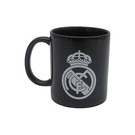 Taza Ceramica Negra Real Madrid 300ml