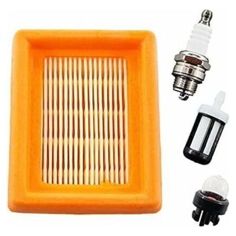 Kit de Filtre à Air et Bougie d'Allumage - Pour Débroussailleuses Stihl FS120, FS200, FS250, FS300, FS350, FS400, FS450, FS480, BT120, BT121, BT130 (1/4)