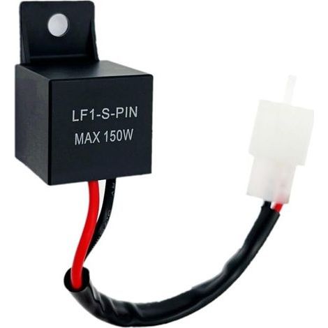12V 2-Pin LED-Blinkerrelais für Motorräder, vorverdrahtetes LED-Blinkerrelais, wasserdicht für Autos und Motorräder, LF1-S-PIN 150W Blinkerrelais mit Geschwindigkeitsregelung (1/5)