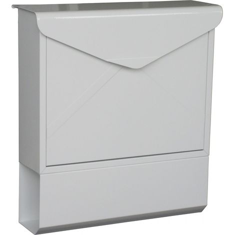 Primaster Briefkasten Xin Postkasten Wandbriefkasten 2 Schlüssel weiß