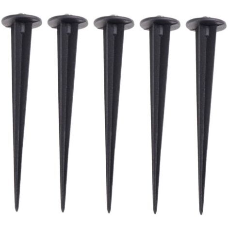 QORVA-5 pièces Piquets de Jardin Aluminium Accessoires de Remplacement pour Lampes Extérieures Éclairage Paysage Résistant Aux Intempéries Lot (1/4)