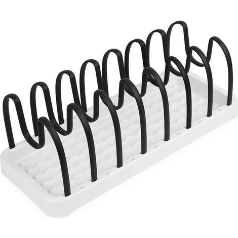 Organisateur Cuisine, Rangement Couvercle Casserole, Porte-casseroles Support de Rangement pour Couvercle de Casserole, Plaques de Cuisson, Ustensiles de Cuisines (1/5)