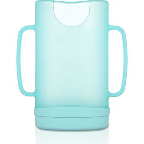 Druckloser Halter für Milchbeutel. Halter für Milchbeutel, Milchkartons und Fruchtsaft, mit praktischem Griff für einfaches und sauberes Entnehmen (grün).