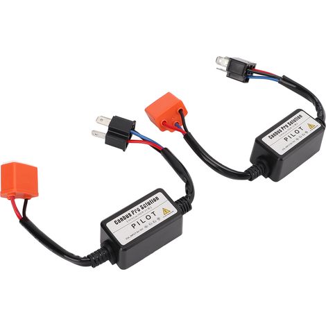2 Résistances LED Céramique 35W 12V Tête H4 Décodage Précis Convertisseur Négatif Installation Facile (1/5)