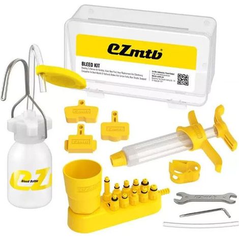 Kit de purge de freins pour vélo Ezmtb Lite 2022 - adaptateur plastique inclus