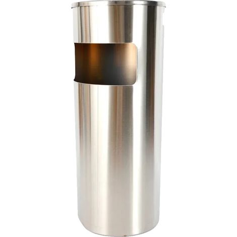 Poubelle, Acier Inoxydable, Capacité 30L, Argent (1/2)