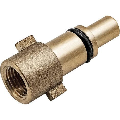 Top Couplers, Pressure Washer Gun Adapter for Nilfisk, Anlu, HUTER Series in Brass with 1/4" Internal Thread for Guns and Lances (1/4)