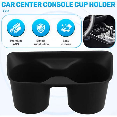 1. Color: Black Material: TPU Center console cup holder, insert type, cup holder 5116932
