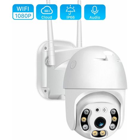 Camera Ip - 1080P - Vision Nocturne - Detection Mouvement IA - PTZ - Etanche - Wifi - Extérieur - 1 Unite