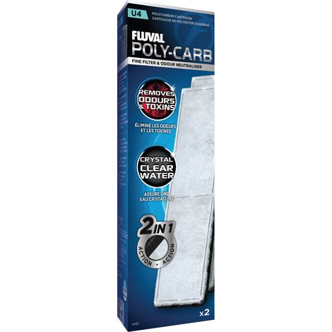 Poly-Carb para filtro interno Fluval U - Pack de 2