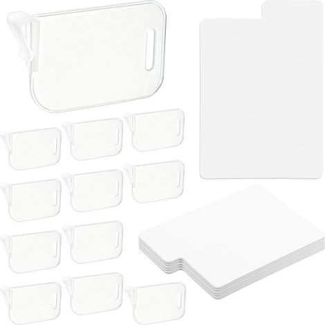 62 Pièces Trading Card Dividers Set, 50 Divisibles Plastique Carte Inscriptibles avec 12 Séparateurs Boîte Clip-on pour Jeu Sport Cartes Collection Categorisation Organisateur et Gestion (1/5)