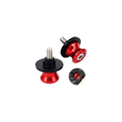 LAN Sollbry 2 pièces moto 8 mm aluminium CNCBéquille de bras oscillant, protection moto, accessoires moto usinés CNC, patin d'axe de roue arrière, fourche, supports de bras oscillant, béquille pour Su
