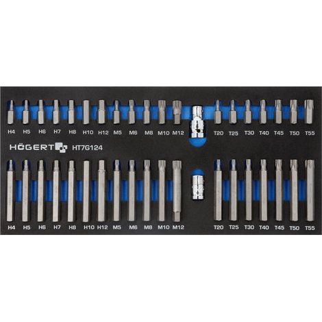 Jeu d'accessoires de tournevis Hogert HT7G124 40 unités