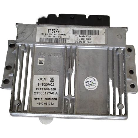 Calculateur Moteur CITROEN C3 2002-2005 [PRODUIT D'OCCASION]♻️s2000jcaecmmepsa