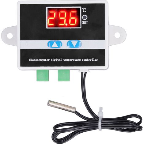 Ortviai Contrôleur de Température Numérique Étanche 220 V TMC-W2000 pour Aquarium, Serre et Aquaculture (1/5)