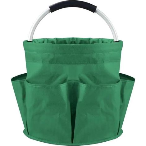 17L Tragbarer Gartengeräte-Aufbewahrungskorb mit großem Fassungsvermögen und mehreren Taschen, faltbar, ideal für Picknicks im Freien (1/5)