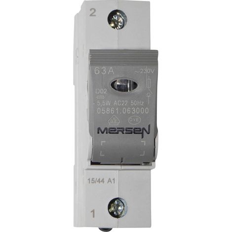 Mersen 05861.063000 Sezionatore di sicurezza Misura fusibile D02 63 A 400 V 1 pz. (1/2)