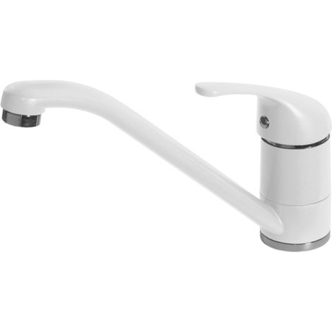 Rubinetto Miscelatore Cucina Elleci Minerva Granitek Bianco MGKMIN68