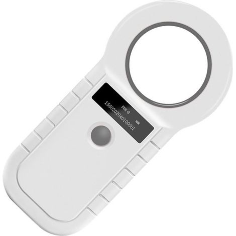 Lecteur de puces pour animaux - Blanc - Scanner de micropuces - Scanner RFID (1/5)
